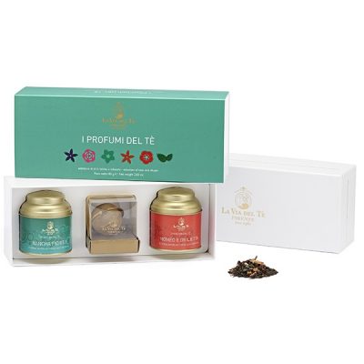 Confezione Regalo "I Profumi del Tè" con tè in lattina e infusore La Via del Tè consegna a domicilio con Cosaporto