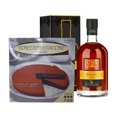 Box Torta Pistocchi e Rum Nation Peruano Enoteca Gambi consegna a domicilio con Cosaporto