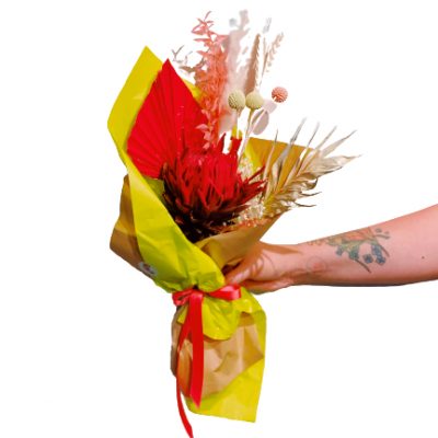 Mazzo di fiori secchi Dakar Fiori Cuori & Veleno consegna a domicilio con Cosaporto