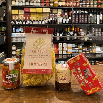 Kit Gourmet Pasta alla Puttanesca Salumeria Roscioli consegna a domicilio con Cosaporto