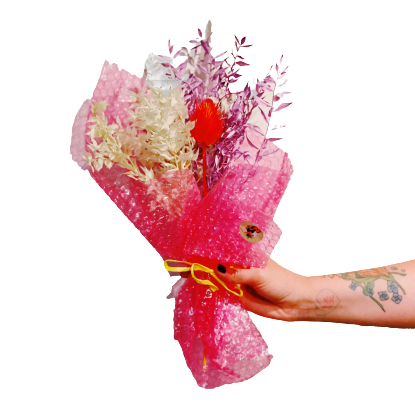 Mazzo di fiori secchi Santorini Fiori Cuori & Veleno consegna a domicilio con Cosaporto