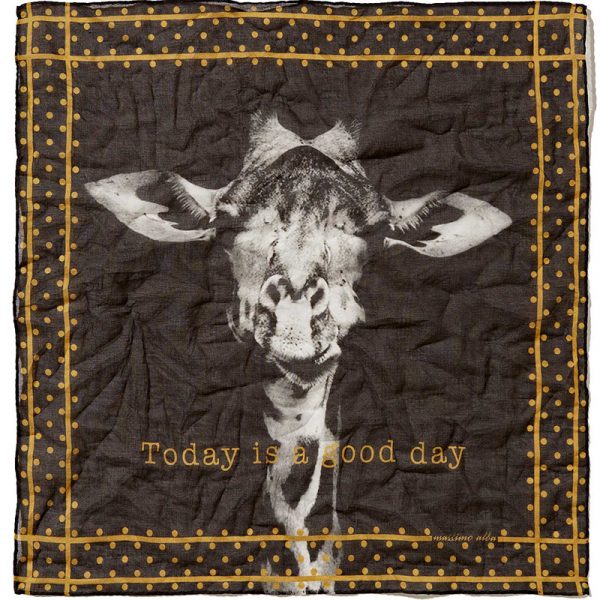 Fazzoletto cotone giraffa Massimo Alba consegna a domicilio con Cosaporot