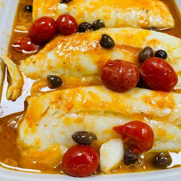 baccalà al cbt al pomodoro e olive