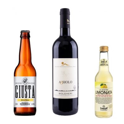 La selezione di bibite e vini della Focacceria da Valè consegna a domicilio con Cosaporto