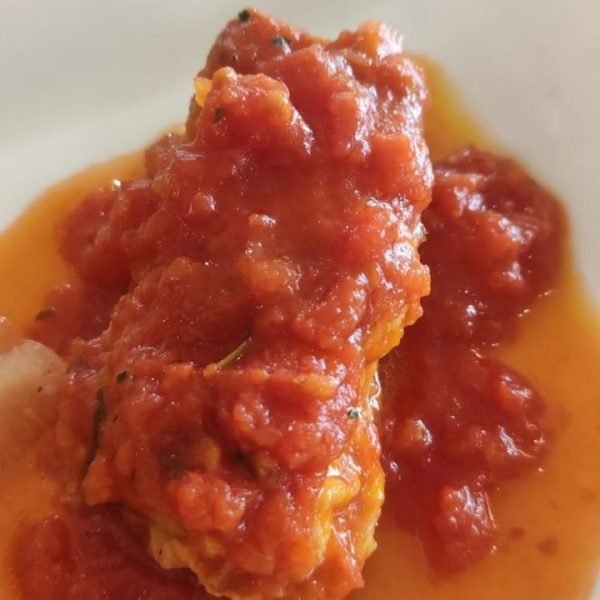 Baccalà marinato alla livornese Pesce Baracca consegna a domicilio con Cosaporto