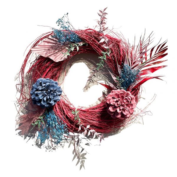 Ghirlanda Manhattan Fiori Cuori & Veleno consegna a domicilio con Cosaporto