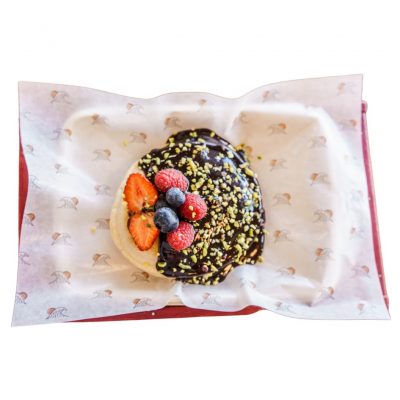 Pancakes proteici vegani Sanamente ideali con una pokè consegna a domicilio con Cosaporto