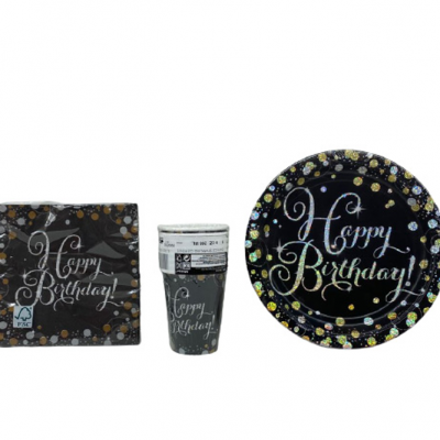 Set tavola compleanno Parioli Party consegna a domicilio con Cosaporto