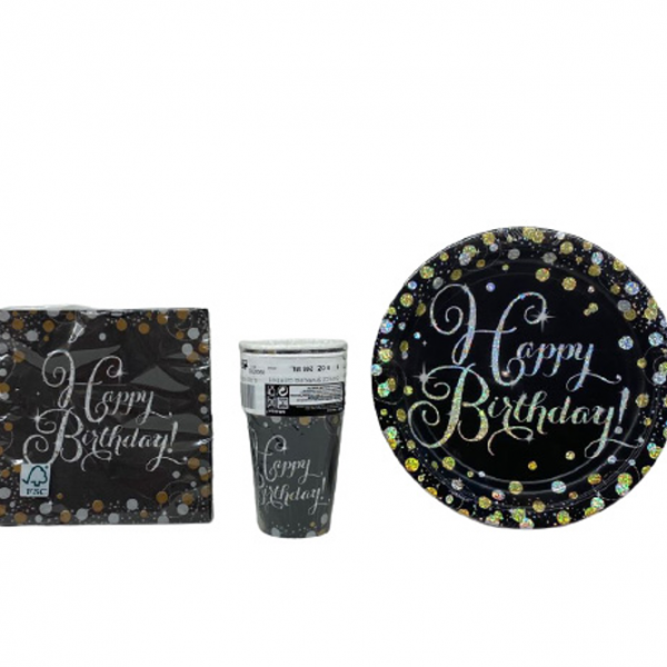 Set tavola compleanno Parioli Party consegna a domicilio con Cosaporto