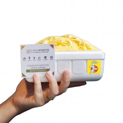 Gelato Zafferano Leprotto by Cosaporto consegna a domicilio con Cosaporto