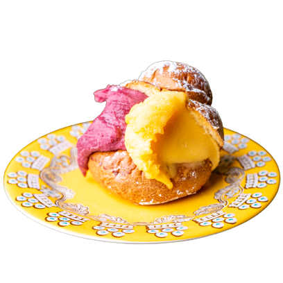 Brioche con Gelato Dagnino consegna a domicilio con Cosaporto
