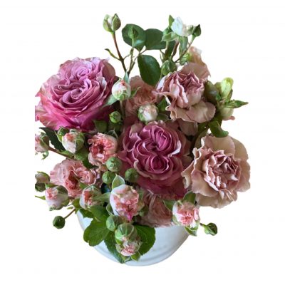 Flower Box con rose La Fioreria consegna a domicilio con Cosaporto