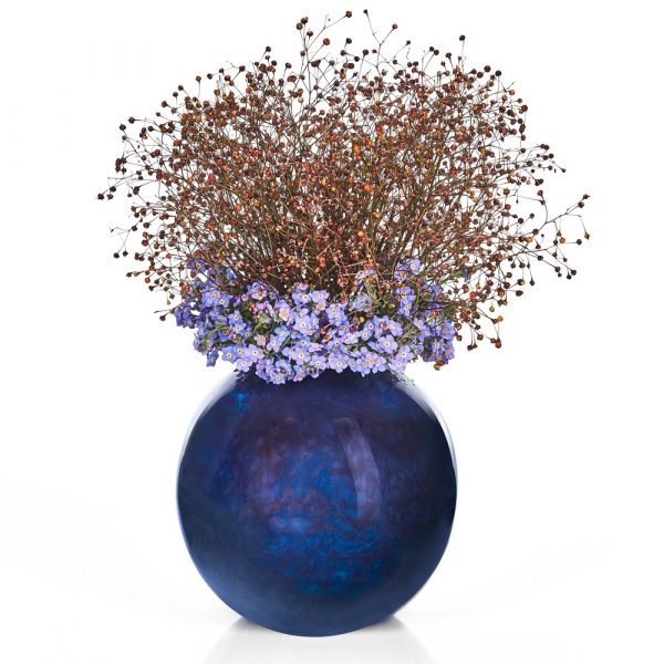 Composizione floreale in vaso di resina Armani / Fiori consegna a domicilio con Cosaporto