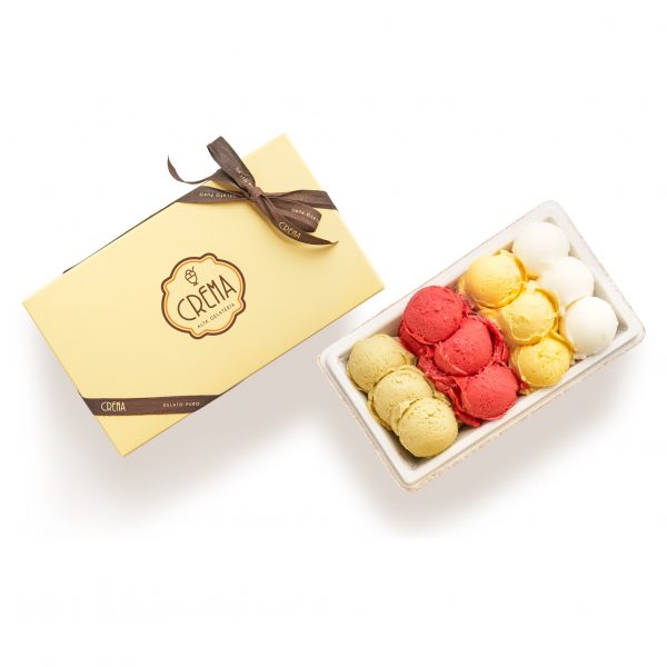 Il Gelato in vaschetta di Crema Alta Gelateria consegna a domicilio con Cosaporto