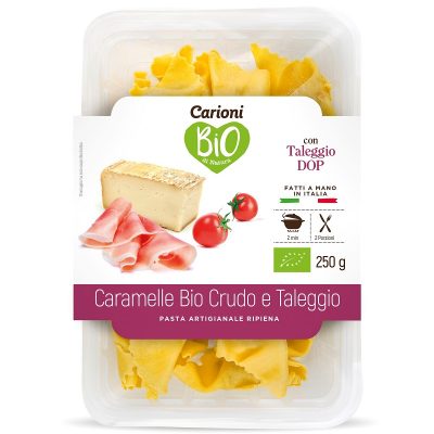 Tortelli BIO Crudo & Taleggio DOP consegna a domicilio con Cosaporto