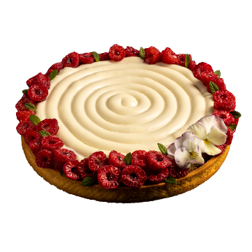 Crostata alla nemelaka e lamponi Bompiani consegna a domicilio con Cosaporto