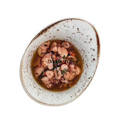 Polpo caldo, prezzemolo e limone Filippo a Pietrasanta consegna a domicilio con Cosaporto