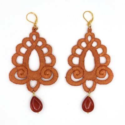Orecchini Ambrosia Terra di Siena Tita Bijoux consegna a domicilio con Cosaporto