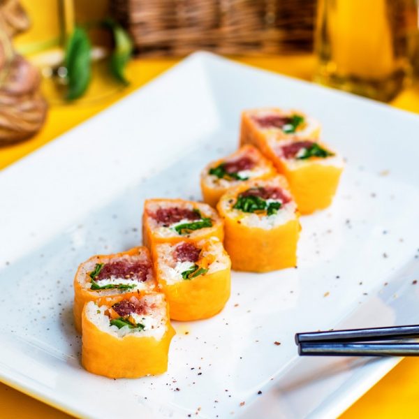 Piemontese Rolls Fuzion Food consegna a domicilio con Cosaporto