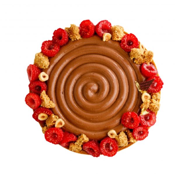 Crostata con cremoso al fondente e lamponi Bompiani consegna a domicilio con Cosaporto