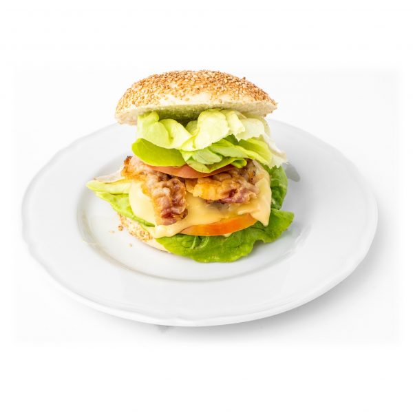 Cheeseburger di Chianina con pancetta toscana Enrico Lagorio Mercato Centrale Roma consegna a domicilio con Cosaporto