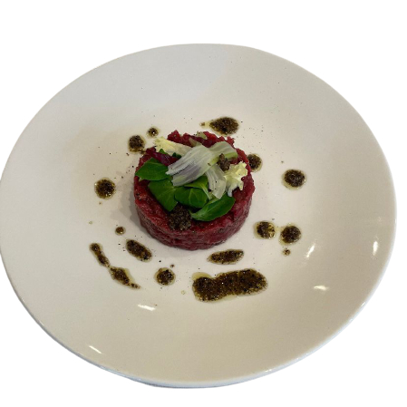 Battuta di manzo al tartufo di Norcia Rome Cavalieri consegna a domicilio con Cosaporto