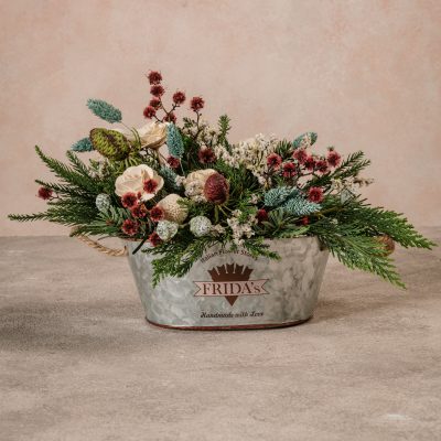 Cestino Fiori di legno di Frida's Bologna consegna a domicilio con Cosaporto