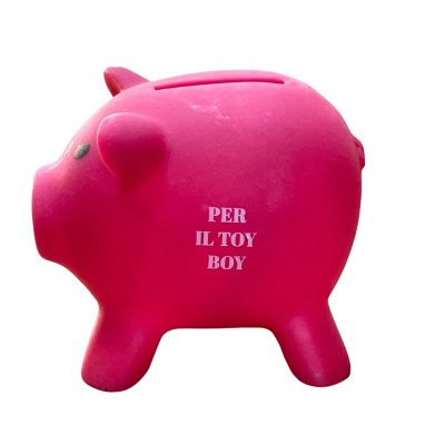 Salvadanaio "Per il toy boy" Orangorilla consegna a domicilio con Cosaporto