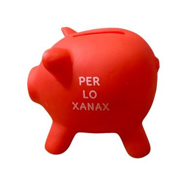 Salvadanaio "Per lo xanax" Orangorilla consegna a domicilio con Cosaporto