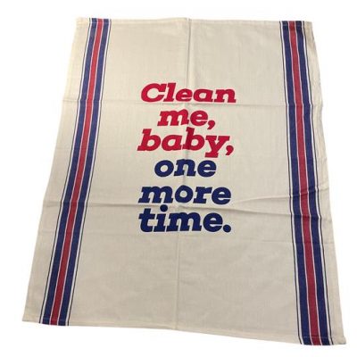 Strofinaccio da cucina "Clean Me Baby One More Time" La Cantina di Franco Consegna a domicilio con Cosaporto.it