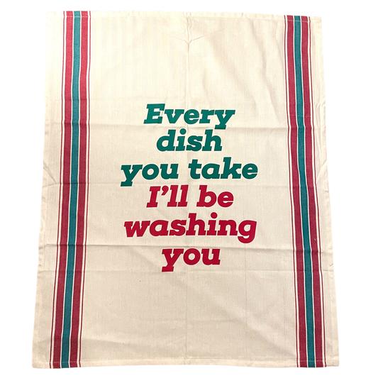 Strofinaccio "Every Dish You Take" Orangorilla Consegna a domicilio con dev.cosaporto.it