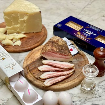 Kit Carbonara Gourmet Chiù consegna a domicilio con Cosaporto