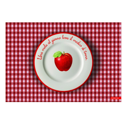 Tovaglietta mela in consegna a domicilio con Cosaporto