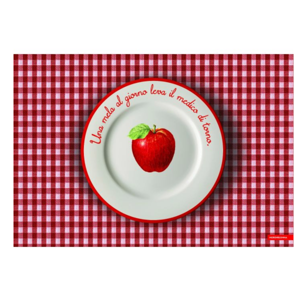 Tovaglietta mela in consegna a domicilio con Cosaporto