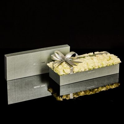 Box Floreale Silver Armani / Fiori consegna a domicilio con Cosaporto