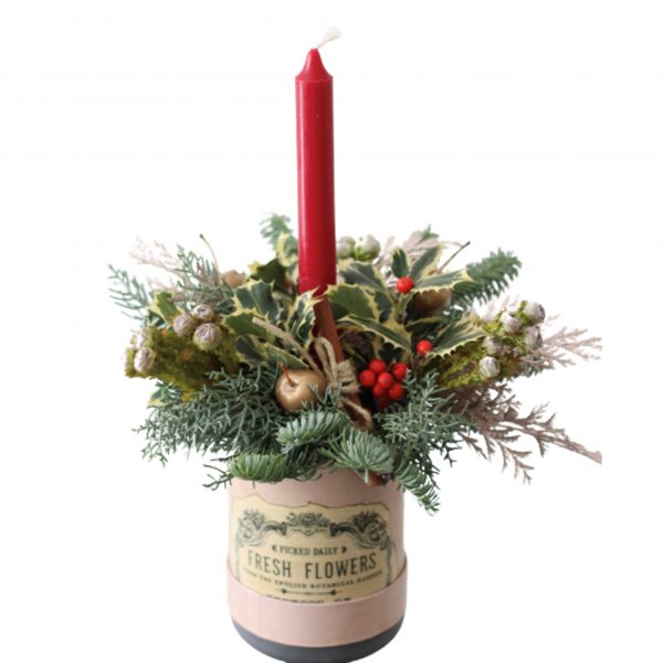 Cappelliera Mini Xmas Love con candelaFrida's Flowers consegna a domicilio con Cosaporto