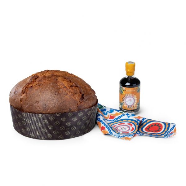 Gift Box Panettone Gourmet e Amaro Siciliano Drogheria Europea consegna a domicilio con Cosaporto