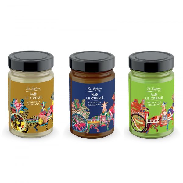 Tris di creme spalmabili DiStefano di Siciliainbocca in Prati ordina online su Cosaporto