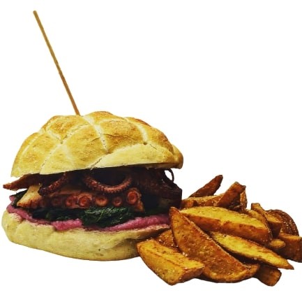 Panino con polpo MCM La cucina di pesce Andrea Collodi consegna a domicilio con dev.cosaporto.it