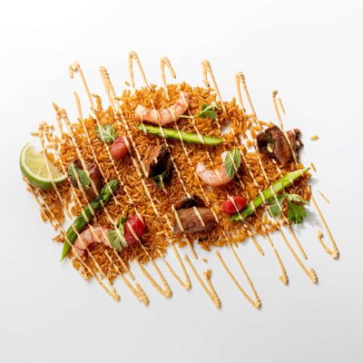 Riso con Polpo, Gamberi Rossi e Zucchine Carnal Express consegna a domicilio con dev.cosaporto.it