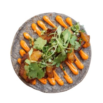 “Taco al Pastor”con Maiale Iberico, Ananas Arrosto e Coriandolo Carnal Express consegna a domicilio con dev.cosaporto.it