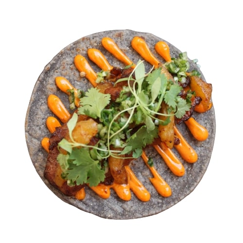 “Taco al Pastor”con Maiale Iberico, Ananas Arrosto e Coriandolo Carnal Express consegna a domicilio con dev.cosaporto.it