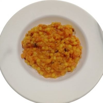 Fregola con crema di zucca Give Me Veg consegna a domicilio con dev.cosaporto.it