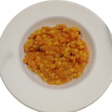Fregola con crema di zucca Give Me Veg consegna a domicilio con dev.cosaporto.it