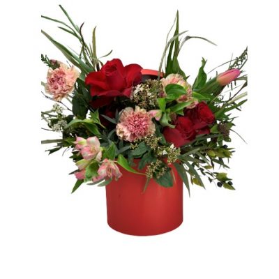 Cappelliera in velluto rossa The Flower Pot consegna a domicilio con dev.cosaporto.it