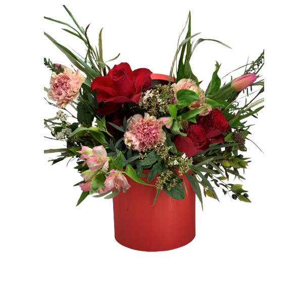 Cappelliera in velluto rossa The Flower Pot consegna a domicilio con dev.cosaporto.it