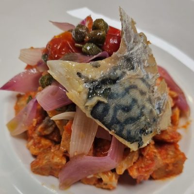 Panzanella di sgombro Golinos consegna a domicilio con Cosaporto