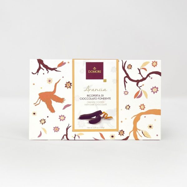 Filetti di arancia ricoperti di cioccolato fondente Domori consegna a domicilio con Cosaporto