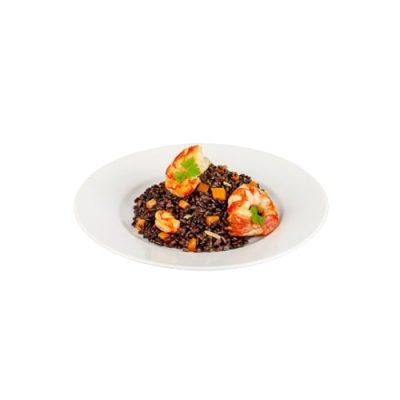 Riso venere con zenzero e gamberi Cybus consegna a domicilio con cosaporto