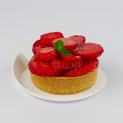Monoporzione crostatina con fragole VIVA consegna a domicilio con cosaporto